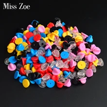 30 шт./лот, брошь с пряжкой, металлическая, Золотая, серебряная, черная, красная, синяя, розовая, желтая, застежка для булавки, аксессуары для ювелирных изделий и запчасти