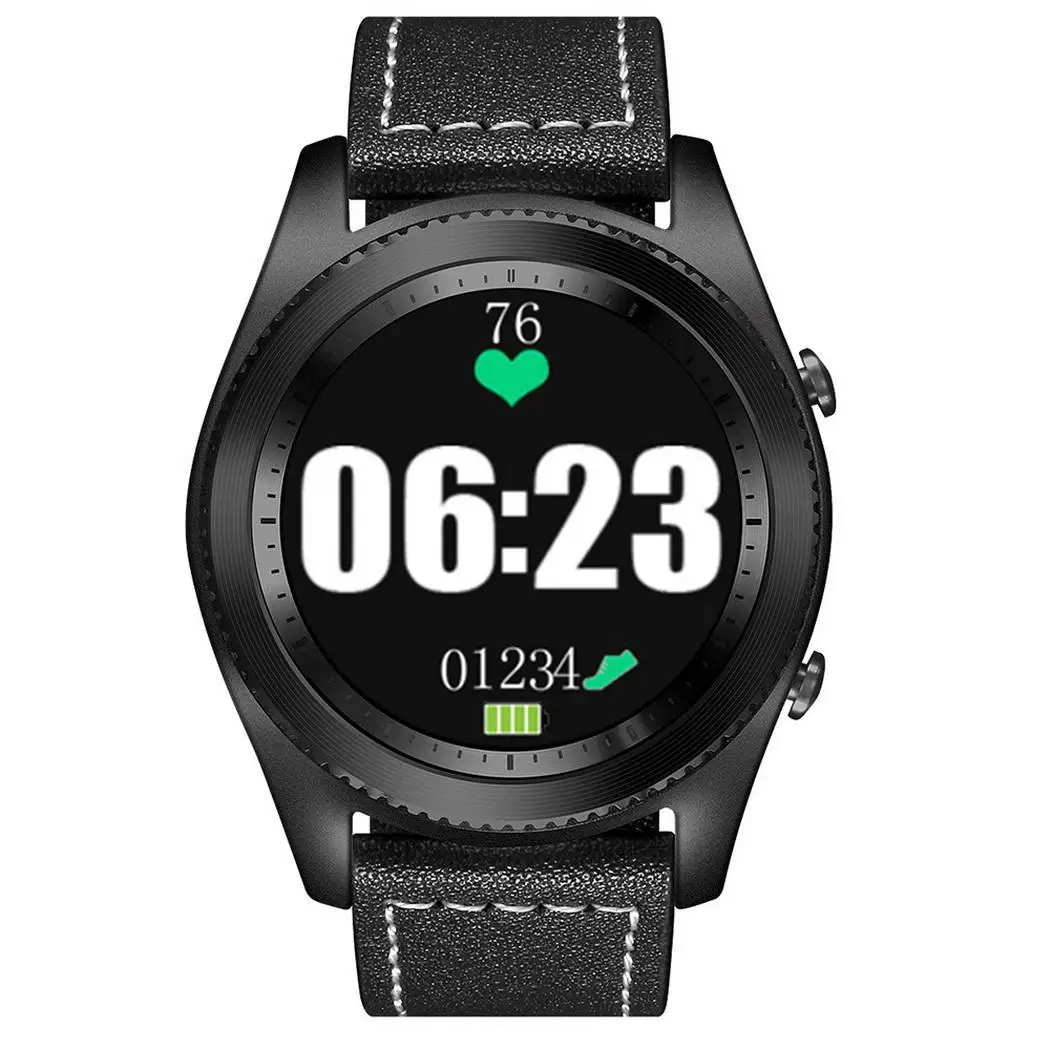 1.3inch Unisex Waterproof Bluetooth Call Smart Watch Round Yes 380mAh Touch Pin Buckle 5-10m RAM 64M+ROM 64M.