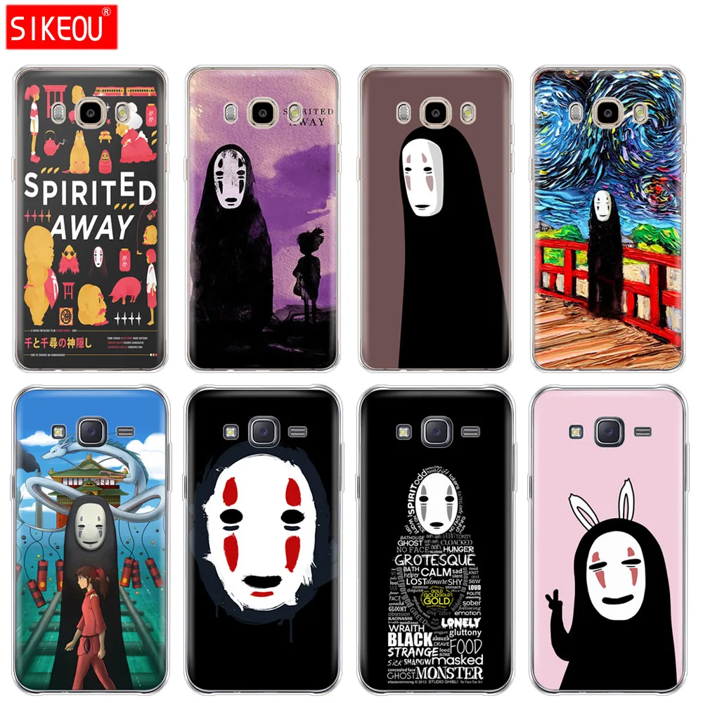 

silicone cover phone case for Samsung Galaxy J1 J2 J3 J5 J7 MINI 2016 2015 prime Spirited Away no face