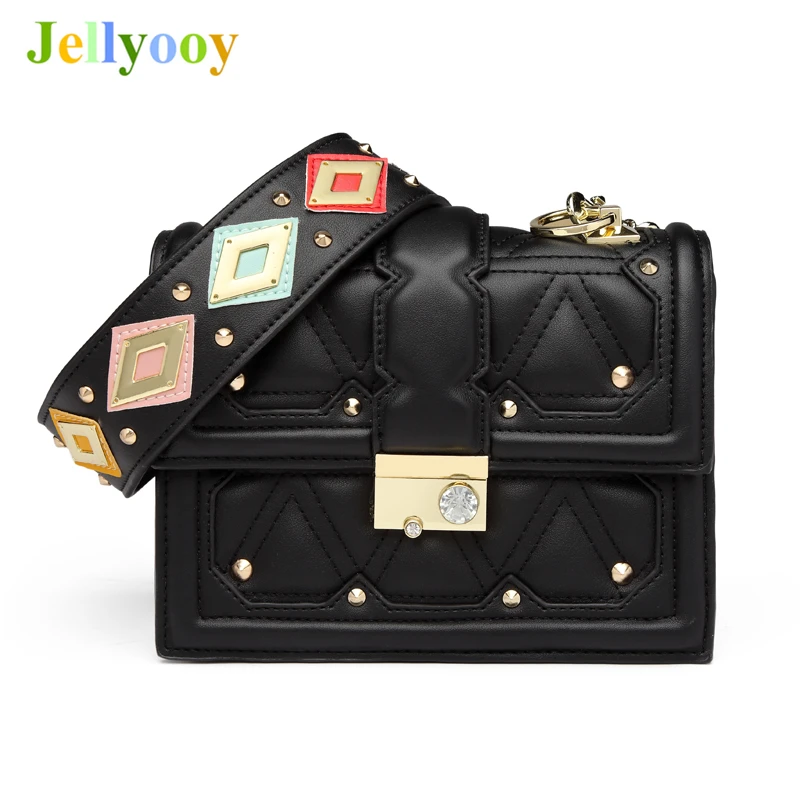 

Luxury Fashion Rivet Flap Messenger Bag Colorful Sequined Wide Straps Shoulder Crossbody Bag Famous Designer Luis Vuiton Gg Bags
