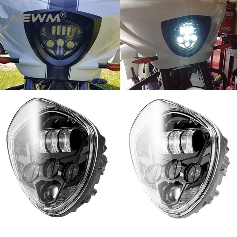 DOT EMARK APRROVED Victory Motorcycle Headlight High Low Beam Light