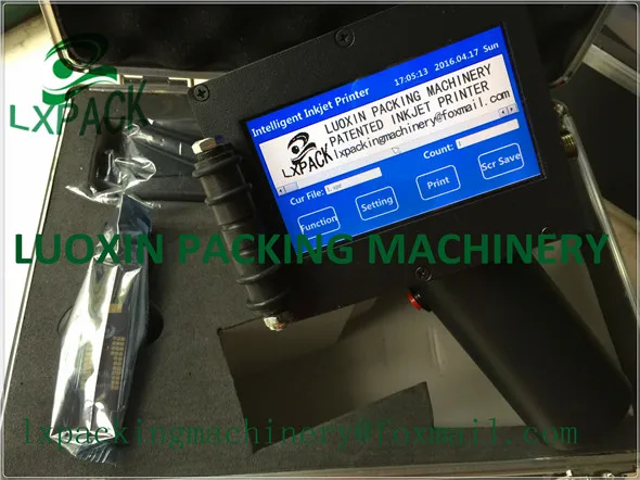 LX-PACK أدنى سعر المصنع الرقم التسلسلي الباركود النافثة للحبر طابعة خشبية المنصات اليد الطباعة الطباعة نظام