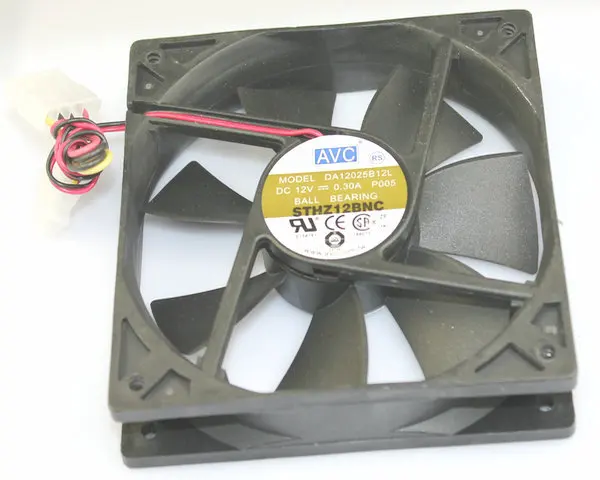 Вентилятор охлаждения для ПК Чехол Для AVC DA12025B12L 12 см 12*12 120*120*25 мм 12025 1225 В 0.3A 4Pin|case