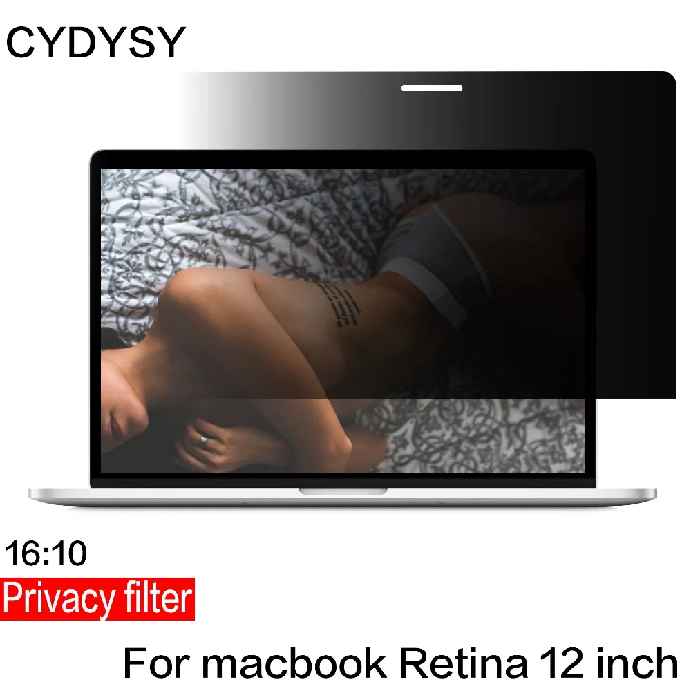 En Ligne Haute Qualité PET Plein écran Filtre de Confidentialité Écrans De Protection film pour MacBook Retina 12 pouce ordinateur portable modèle A1534, 276mm * 180mm
