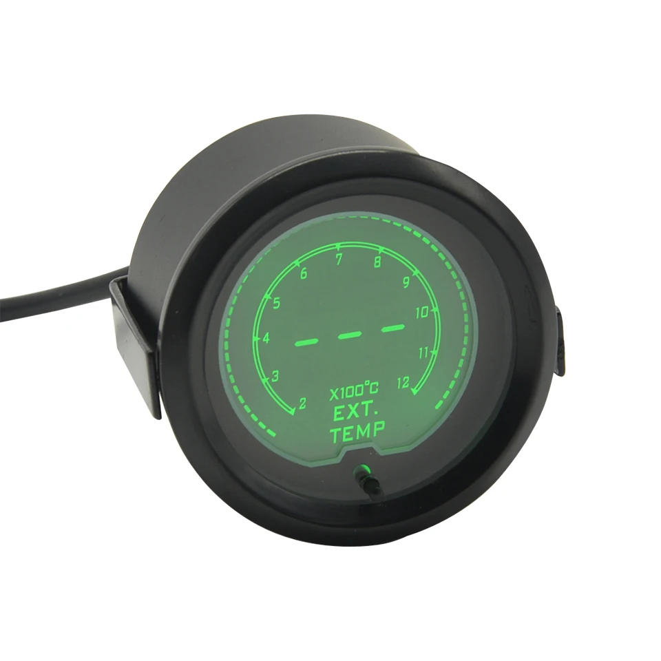 Dragon gauge 52 мм(2 дюйма) автомобильный Ext Temp Gauge lcd 7 цветов подсветка цифровой датчик температуры выхлопных газов EGT с датчиком