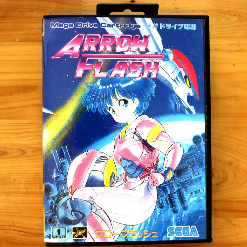 Arrow Flash 16 Bit Sega Md Game Card With Retail Box For Sega Mega 直販値下げ メガドライブ、アローフラッシュ 家庭用ゲームソフト