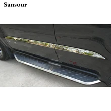 Sansour для JEEP Grand Cherokee 2011 2012 2013 нержавеющая сталь Боковая Дверь Корпус молдинг крышка отделка