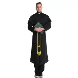 Костюм священника халат наряд Необычные костюмы партии Косплэй пикантные Хэллоуин карнавальные костюмы для Для мужчин l15346