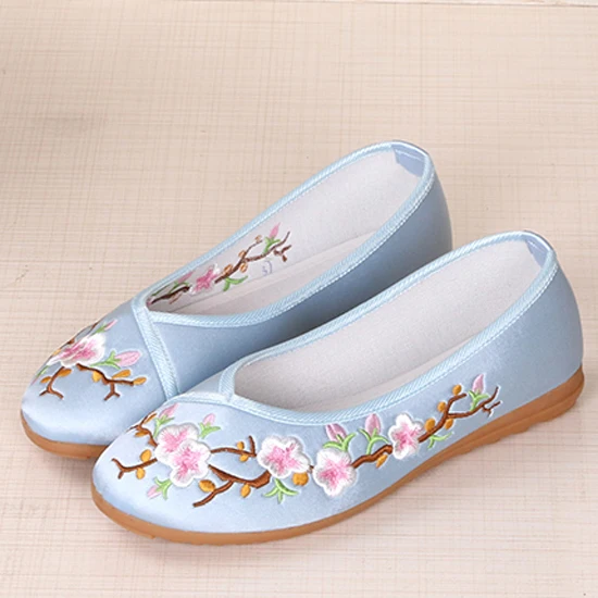 embroidered ballet flats