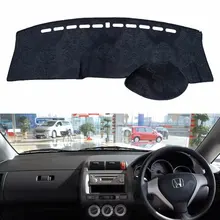 Для Honda Fit Jazz 2001 2002 2003 2004 2005 2006 2007 фланель Dashmats приборной панели крышки тире колодки коврик в машину козырек от солнца RHD