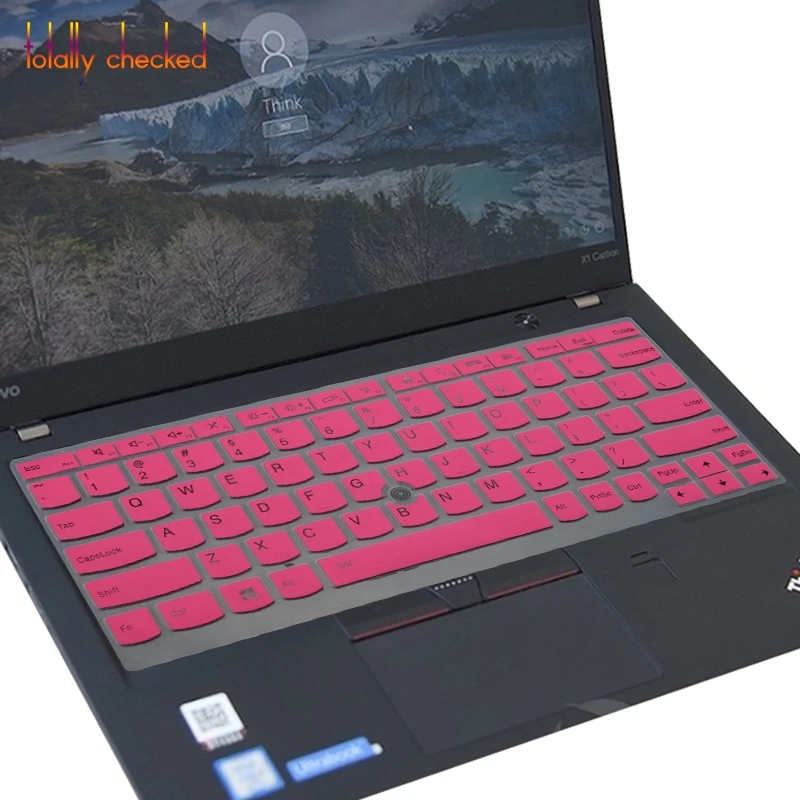 Силиконовая форма для lenovo Thinkpad X280 X380 X270 X260 чехол для клавиатуры ноутбука протектор для йоги 2018X1 углерода X240 X240S X250 - Цвет: pink