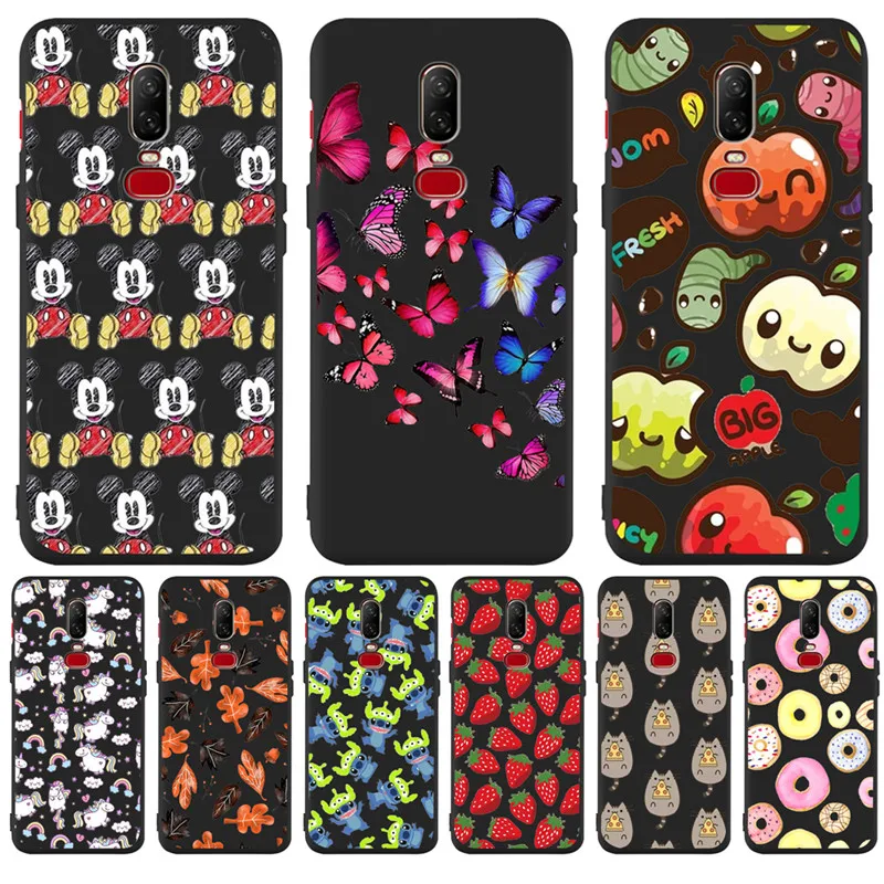 Luxury Mickey Stitch Totoro cartoon Custom For One plus 5 5T font b 7 b font