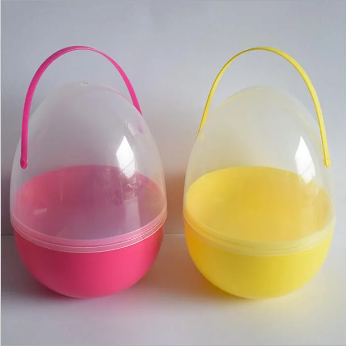 1 шт. 18*25 см Большой размер пластиковое пасхальное яйцо подарок яйцо пластиковые коробки для конфет детский душ Рождественское украшение коробка