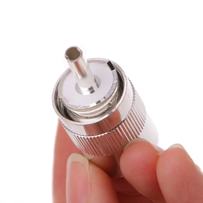 

1 PC UHF Male PL259 Plug Solder RG8 RG213 LMR400 7D-FB Cable Connector Silver PTFE 50Ohm 40mm #20/19W