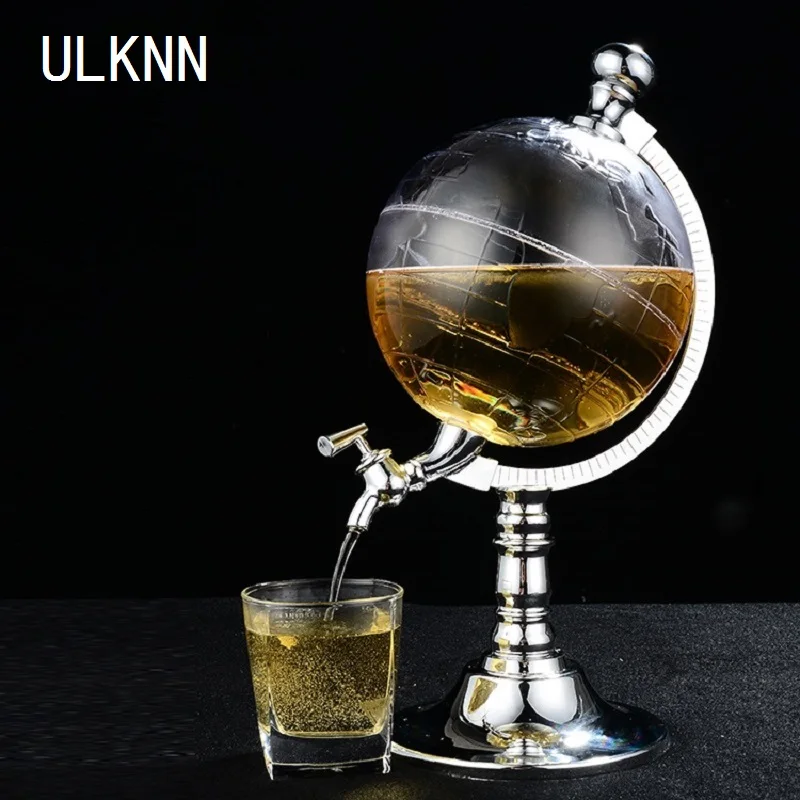 

ULKNN Creative Globe Earth Shape Beer wine Dispenser Storage Unique Design Pub Beverage Liquor Weeding Party Liquid Drinking Too