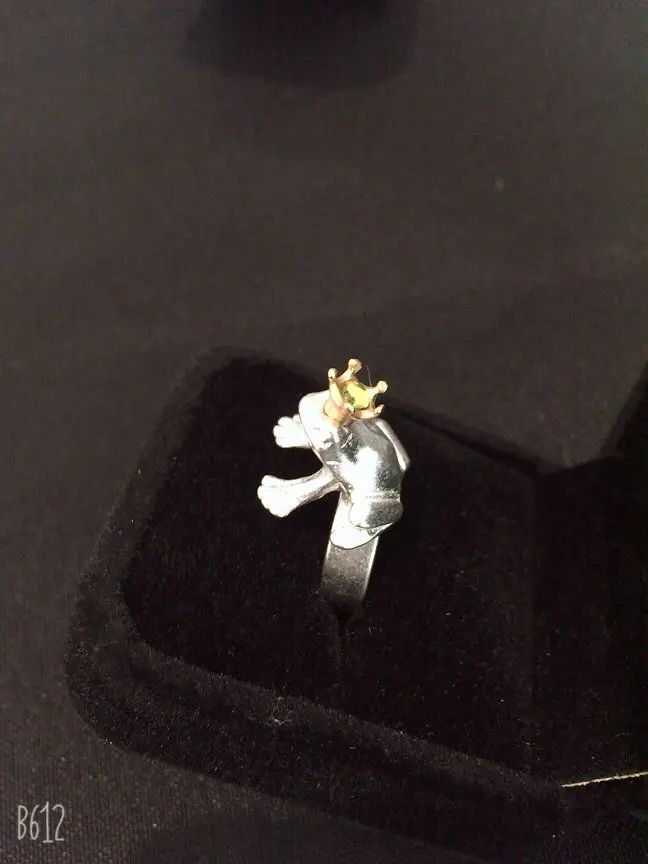 

2019 High Quality Handmade Gubo German Sliver Ring Frog Design 2 colors