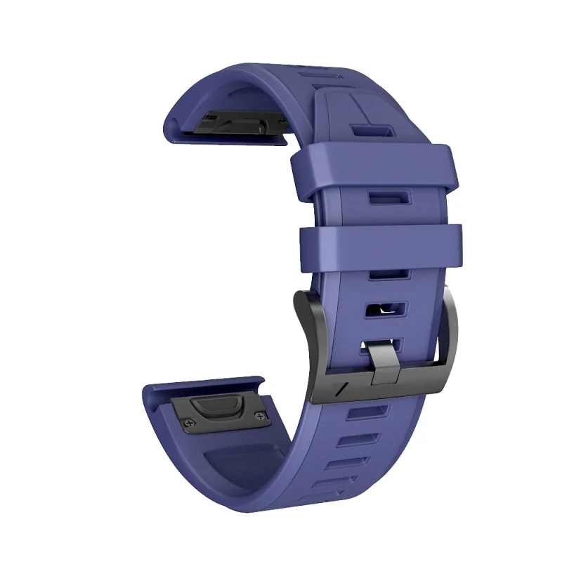 26 мм 22 мм ремешок для часов Garmin Fenix 6X 5X 3HR силиконовый ремешок с быстроразъемным браслетом для Garmin Fenix 6 5 5X Plus/945/935 - Цвет ремешка: navy blue