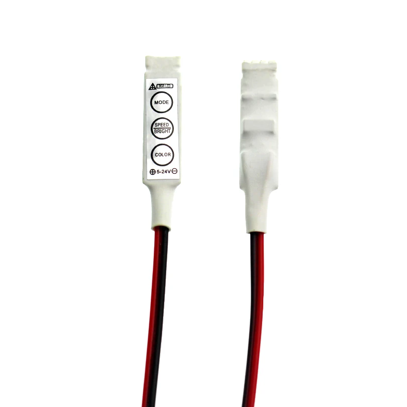 

Ultra Slim Mini 3 Key led rgb controller dimmer 12V 3 key switch control 3528 5050 rgb led strip ,4pin flat jack 144W/12V