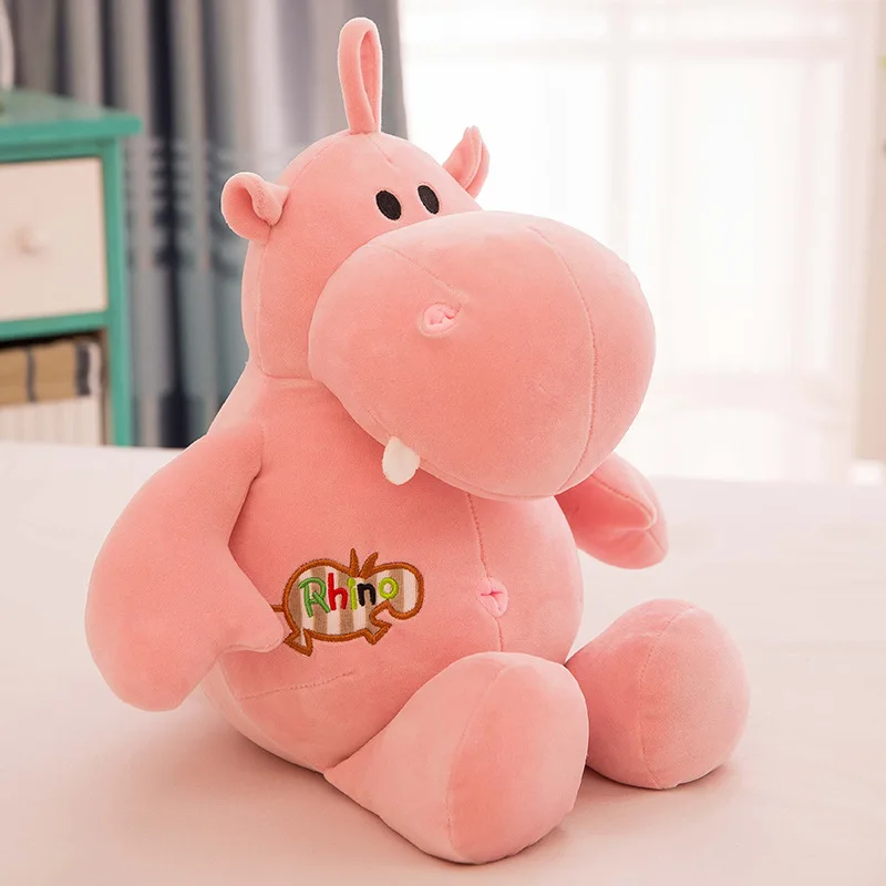 25/30/50cm Soft Hippos Plush Toy Cartoon Hippopotamus Dolls Stuffed Pillow Animal Cushions Baby