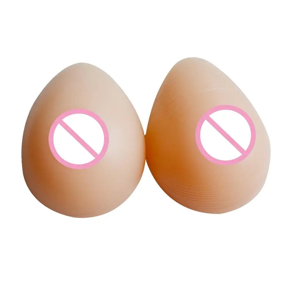 

500g/Pair A Cup Artificial Silicone Breast Forms Fake Breasts For Crossdresser Postoperative Drag Queen Chest Protection Kit