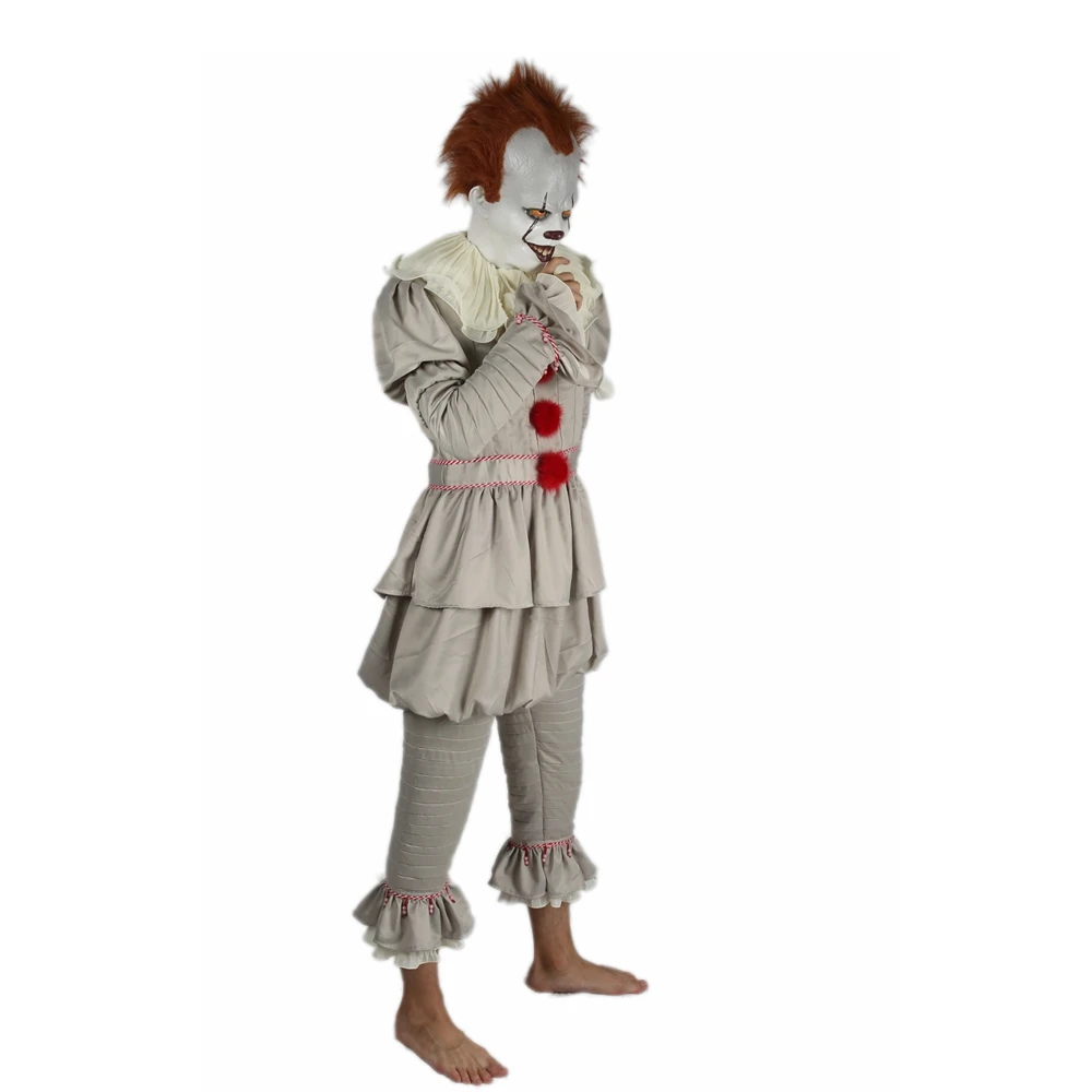 Coslive Стивен Кинг это фильм Pennywise косплей костюм полный для Хэллоуина|full suit|cosplay
