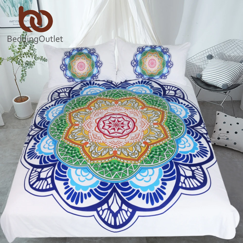 Beddingoutlet Mandala Bedding Set King Size Bohemian Bed Set For