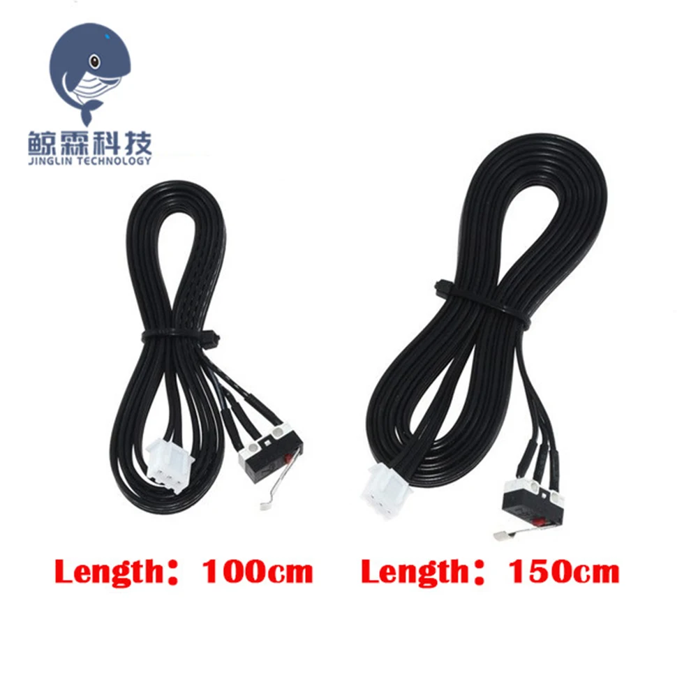 

limit switch with line micro switch stroke reset switch micro touch switch black one With Line 100cm for 3D Printer DIY accessor