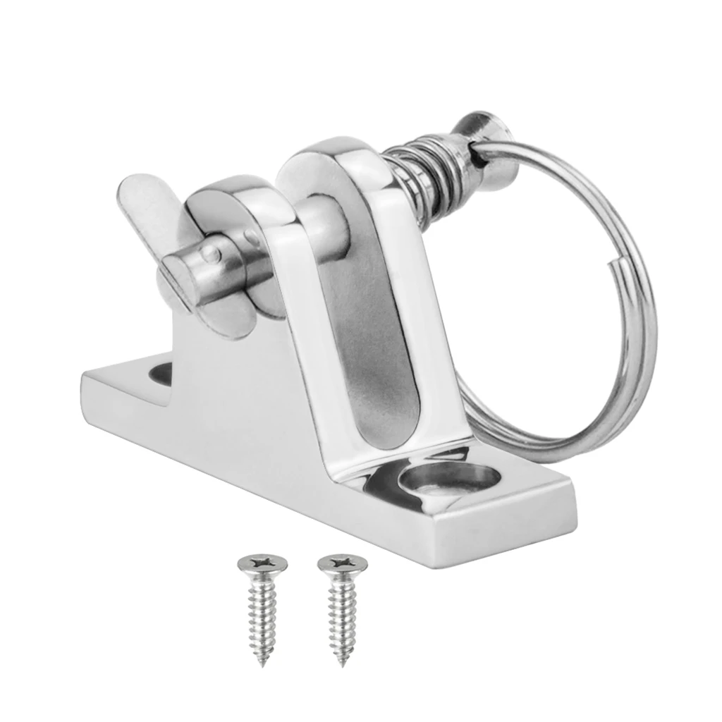 Marine Grade 316 Stainless Steel Deck Hinge Boat Bimini Top Fitting 90