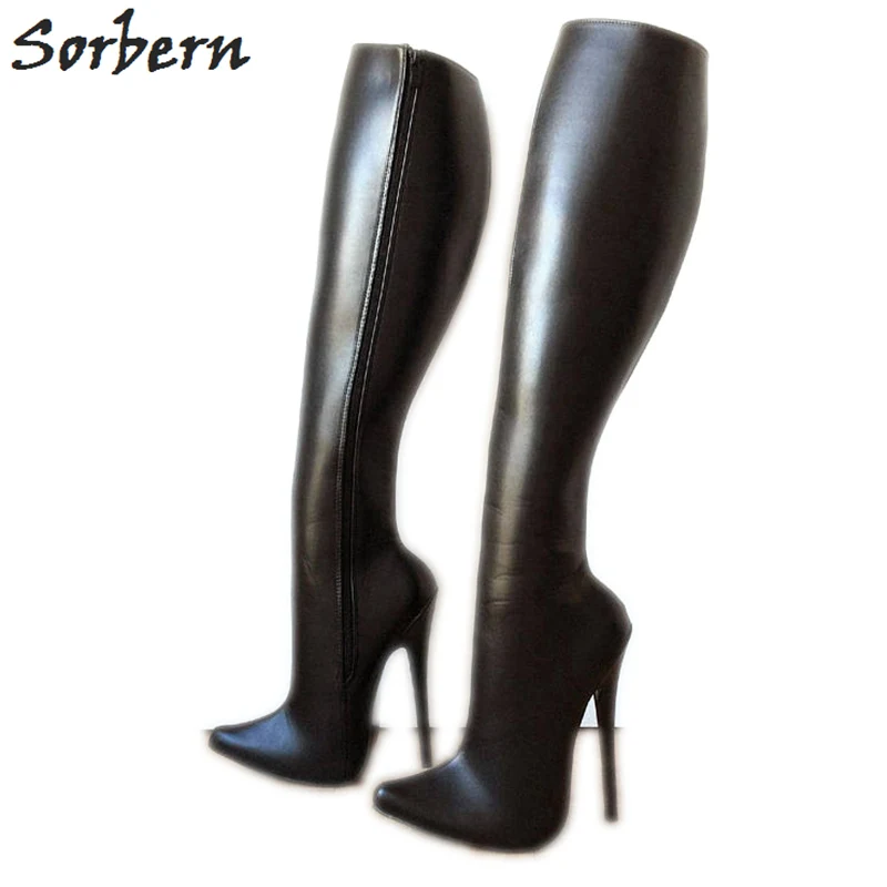 Buy Sorbern Hard Shaft Knee High Boots Women Custom