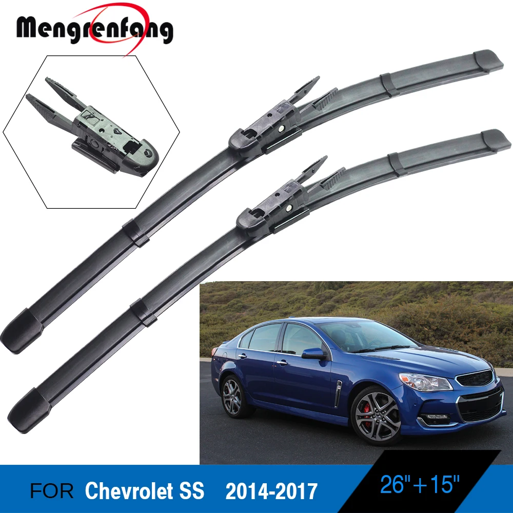 Для Chevrolet SS автомобильный передний стеклоочиститель Мягкие резиновые стеклоочистители боковой зажим ручки