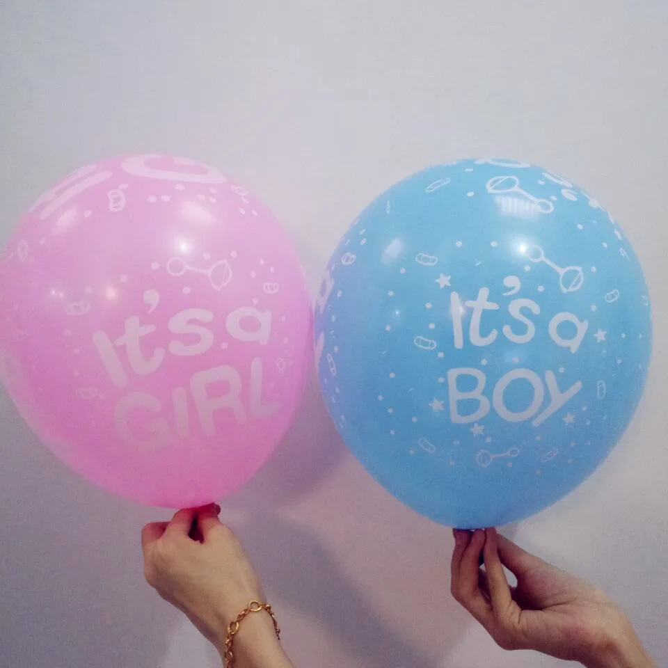 

5PCS 12Inch "Its a Girl" "Its a Boy" Latex Balloon For Happy Birthday Party DIY Decoration Baby Shower Supplies Air Balloons