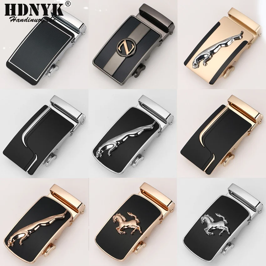 

High Quality Male Automatic Buckle Heads Many Style for Reference Luxury Brand Designer Automatic Buckle DIY Buckles 3.5cm Strap