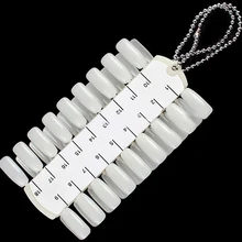New Arrivals 36 Tips Nail Art Polish Display Palette Paint Practice Color Chart with Chain