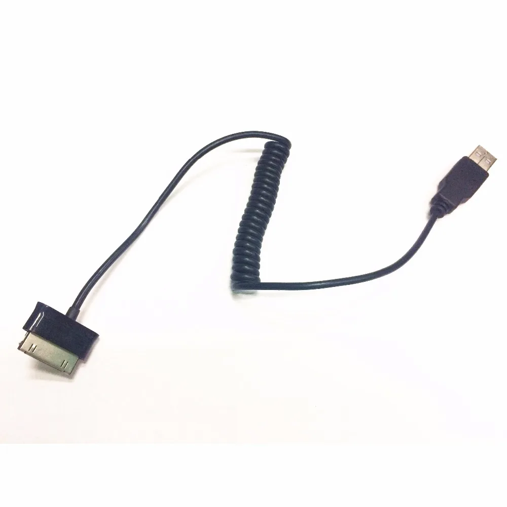 Спиральный пружинный USB кабель для передачи данных зарядный провод планшета Samsung