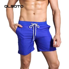 Alsoto летнее стиль Мужские шорты для пляжа доска дышащая доска для фитнеса боксерский походшорты для купания сплошной цвет быстрое высыхание предотвращают потение Пляжные штаны