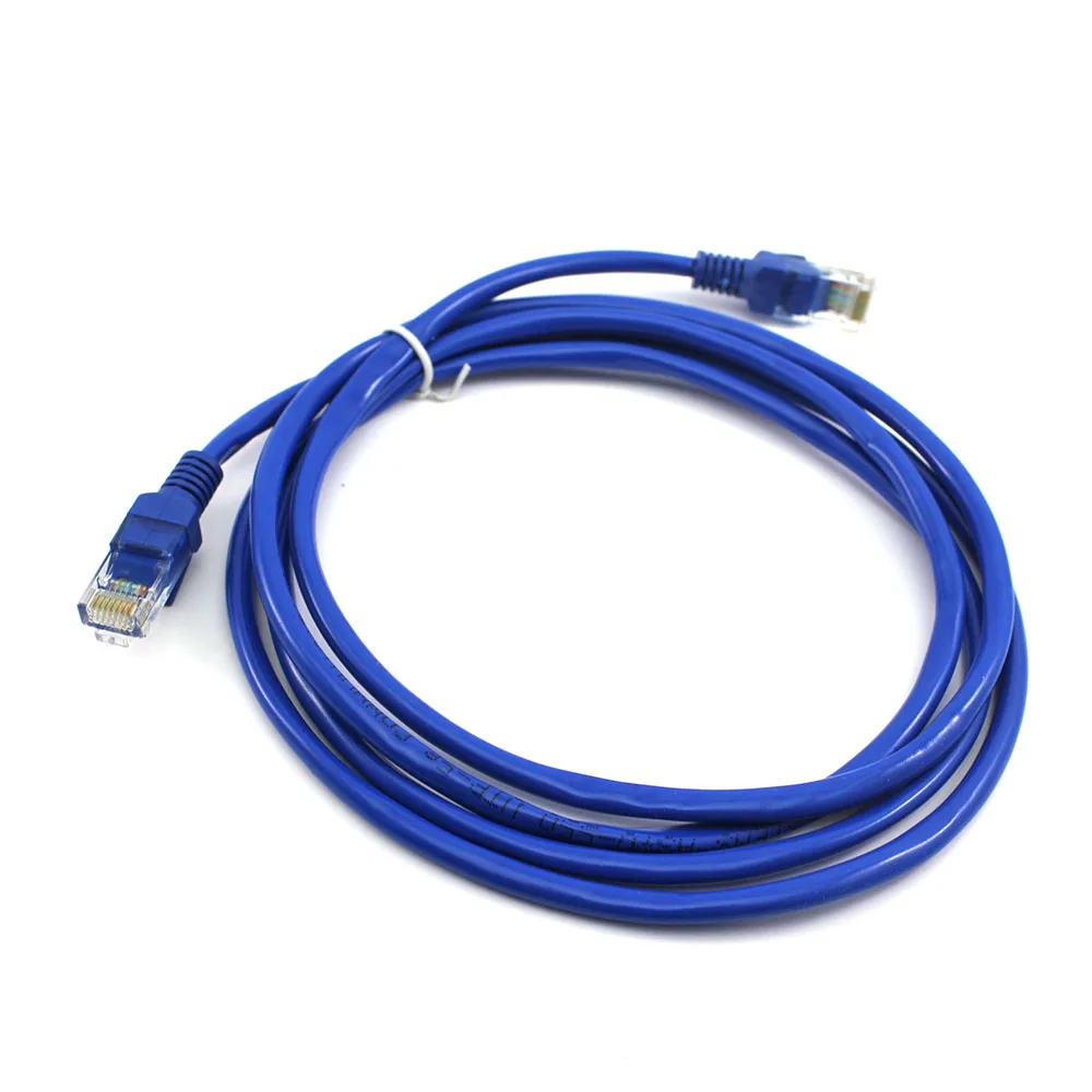 WH-- High Quality 1.8M Premium Gold Plated Connectors RJ45 Male Ethernet Network LAN Cable Cat5 Patch Internet Data |