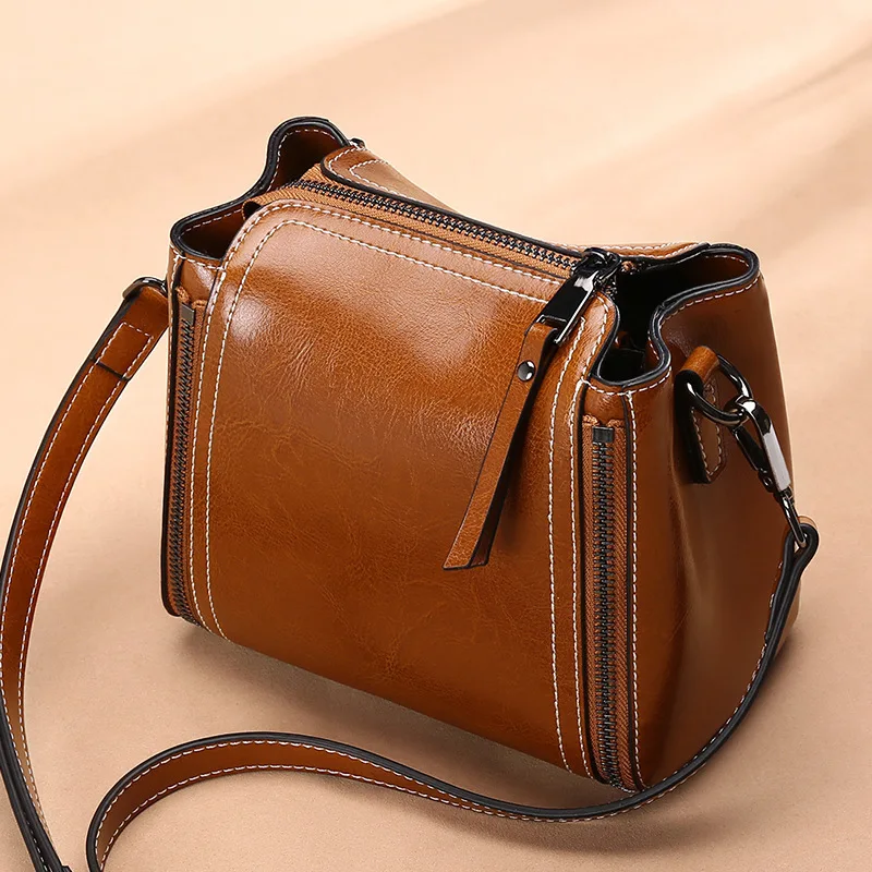 

SENDEFN Woman Handbags Genuine Leather Composite Bag Soft Cowhide Skin Female Shoulder Crossbody High Quality Natural Messenger