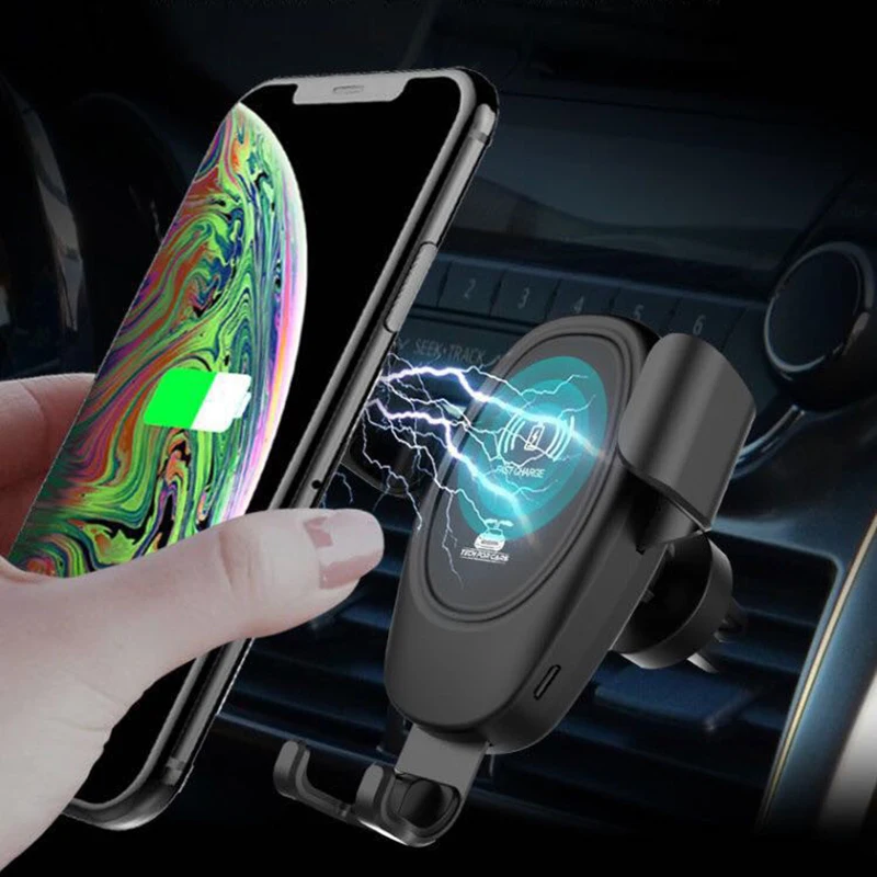 

10W QI Wireless Car Charger for iPhone XS Max X XR 8 for Huawei Mate 20 Pro 20 RS for Xiaomi Mix 2S 3 mi 9 phone charging dock