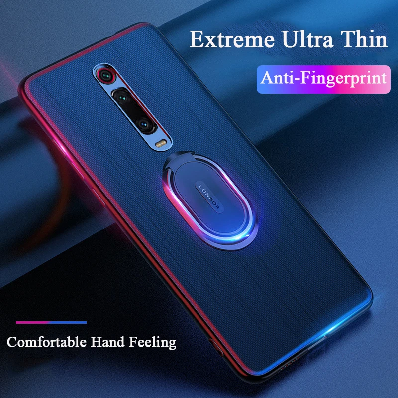 Mi9 Case For Xiaomi Mi 9 9T Redmi K20 Pro Luxury Cloth Texture Fabric Magnetic Car Holder Cover Thin Slim Celular Stand Carcasa |