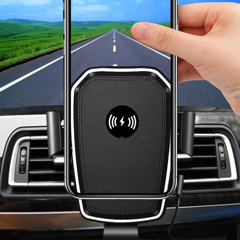 Qi Wireless Car Charger For iPhone XS Max X XR 8 Plus Samsung S10 S9 S8 S7 Car Mount Qi Fast Wireless Charging Car Phone Holder