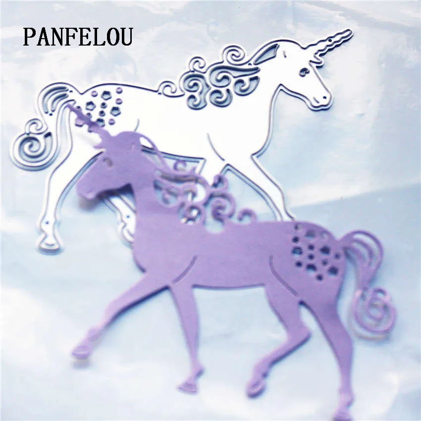PANFELOU Metal craft pattern alone the wildebeest paper die cutting dies for Scrapbooking/DIY Easter wedding Halloween cards | Дом и сад