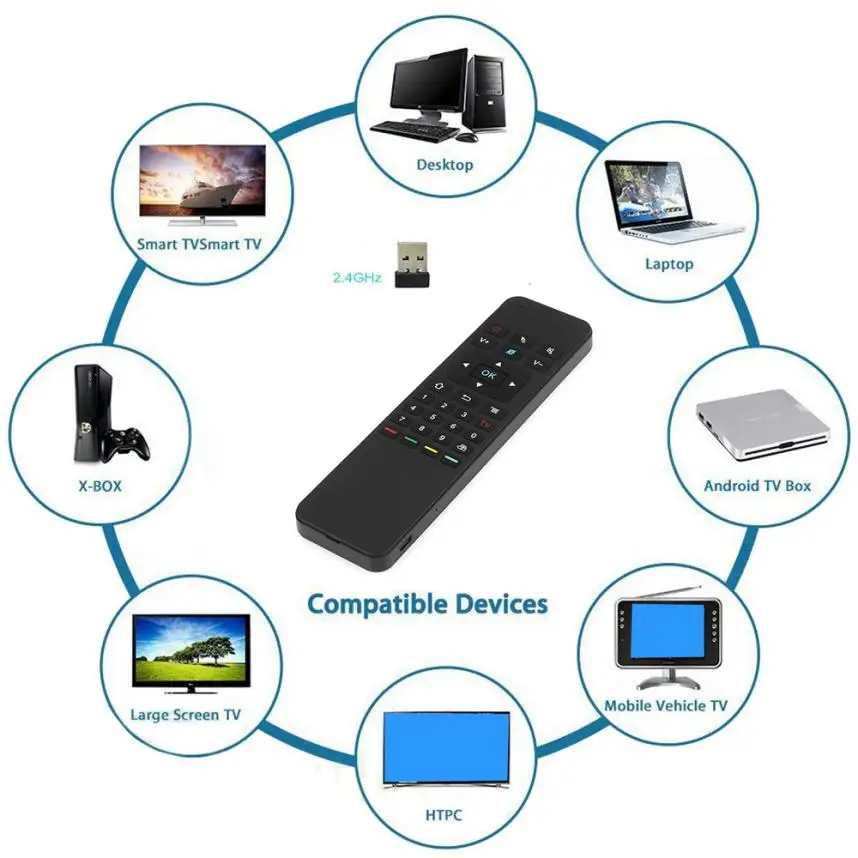 

P3-A Air Mouse Micro Keyboard 2-in-1 2.4GHz Wireless Control with USB Receiver Jun2 CARPRIE Factory price 2017