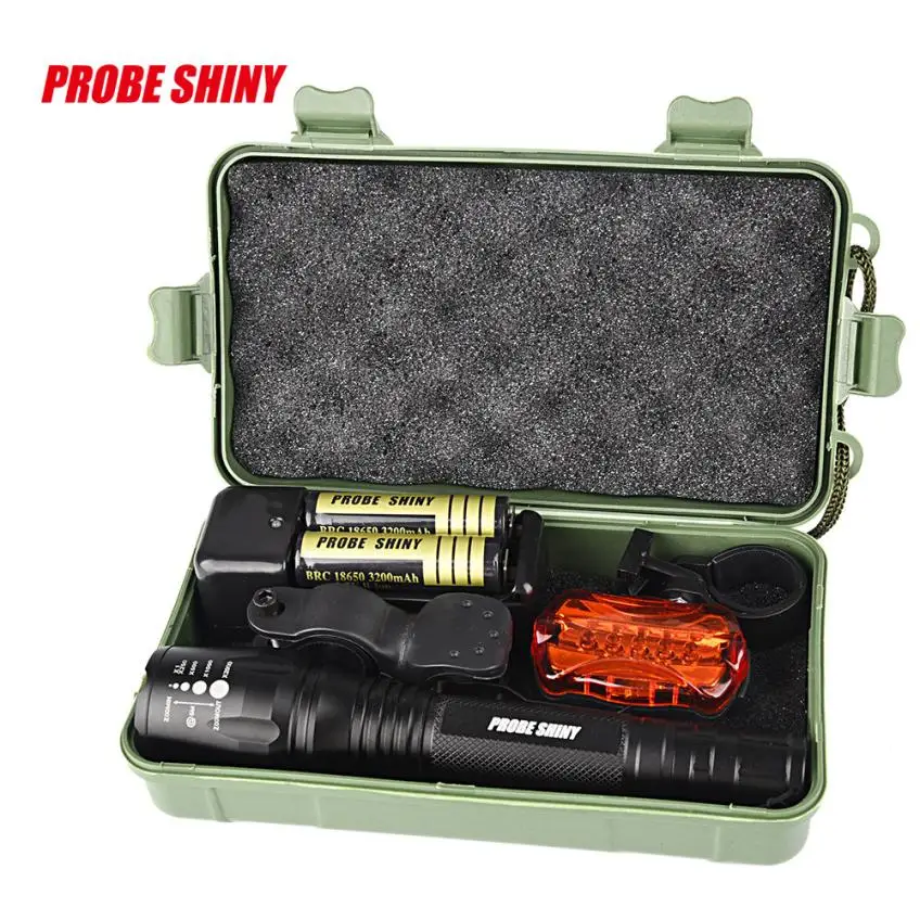 

DC 28 Shining Hot Selling Fast Shipping G700 X800 CREE XM-L2 T6 LED Zoom Tactical Military Flashlight Super Torch Set
