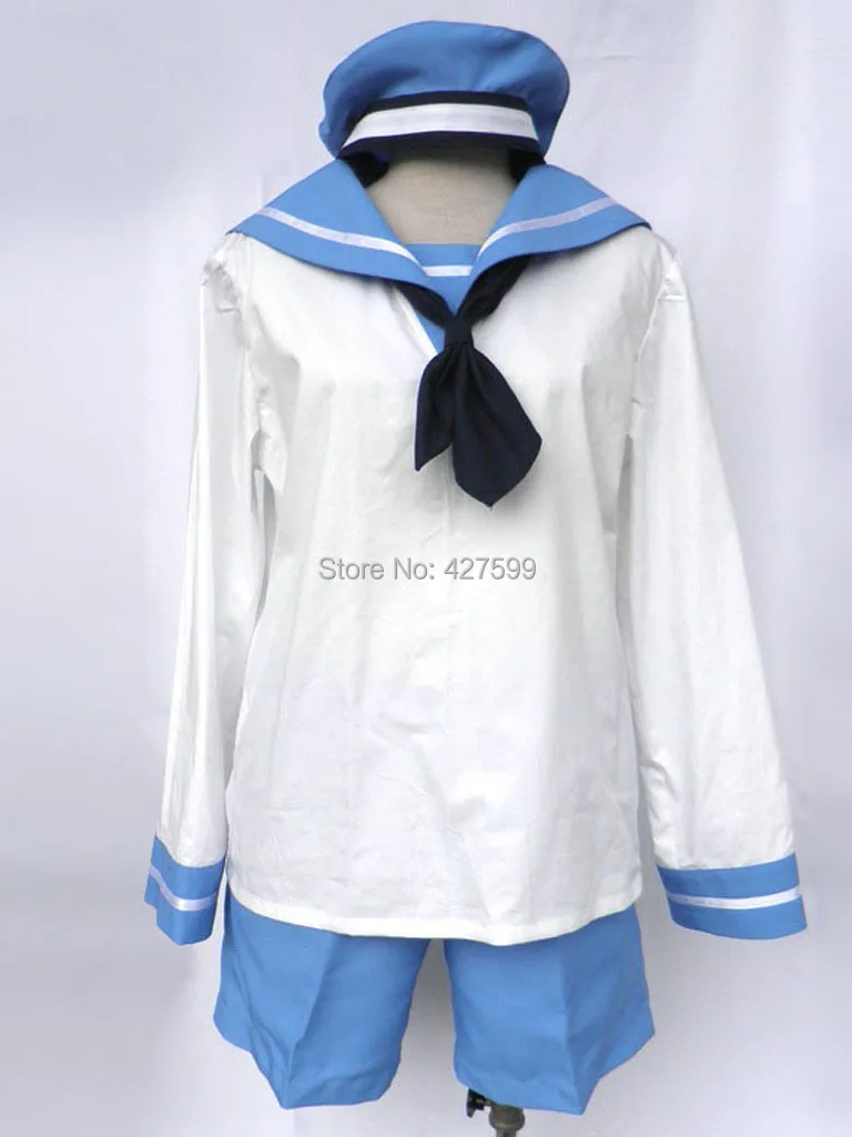 Axis Powers Hetalia Италия синий моряк костюм для косплея