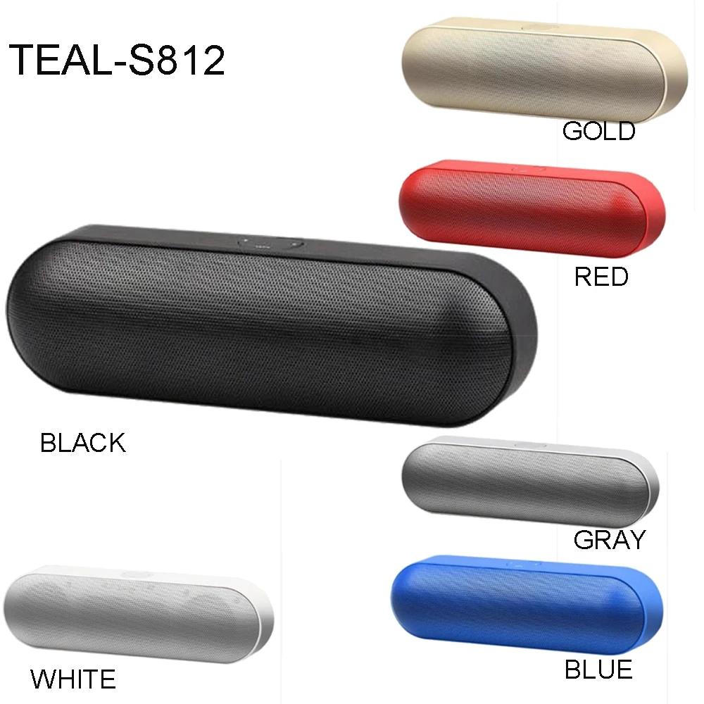 

Mini Bluetooth Speaker Portable Wireless Pill Type Speakers Stereo Outdoor loudspeaker FM TF Card AUX For Iphone Samsung Xiaomi