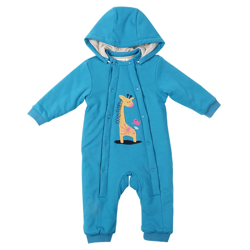 i baby Baby Hooded Rompers Newborn Clothes 100 Cotton Long Sleeve