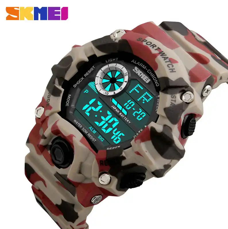 skmei army watch