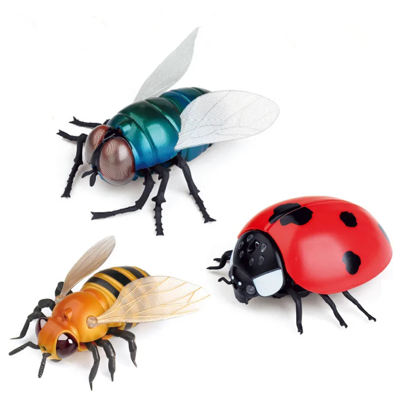 Интересные подделки инфракрасный на дистанционном управлении пульт дистанционного управления страшное жуткое насекомое пчела Fly Housefly