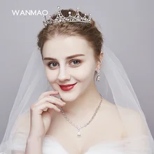 The bride new crown crown crystal head crown wedding hair accessories wedding dress accessories women jewelry HD215
