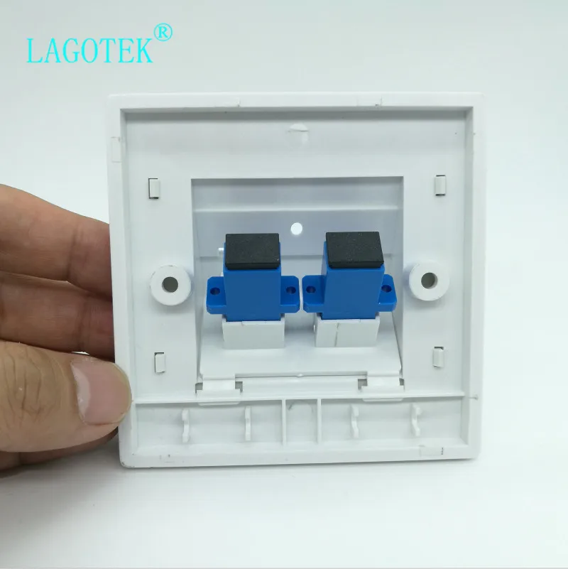 10 шт./лот волокно для настенной розетки SC LC ST Оптическое волокно панель Лицевая панель розетка 86 Тип с переходник